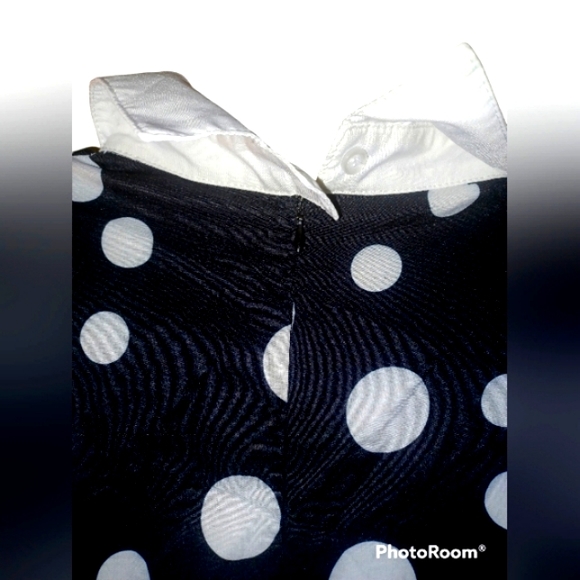 SISJULY BLACK POLKA-DOT RETRO STYLE DRESS NEW With TAGS - Picture 5 of 11